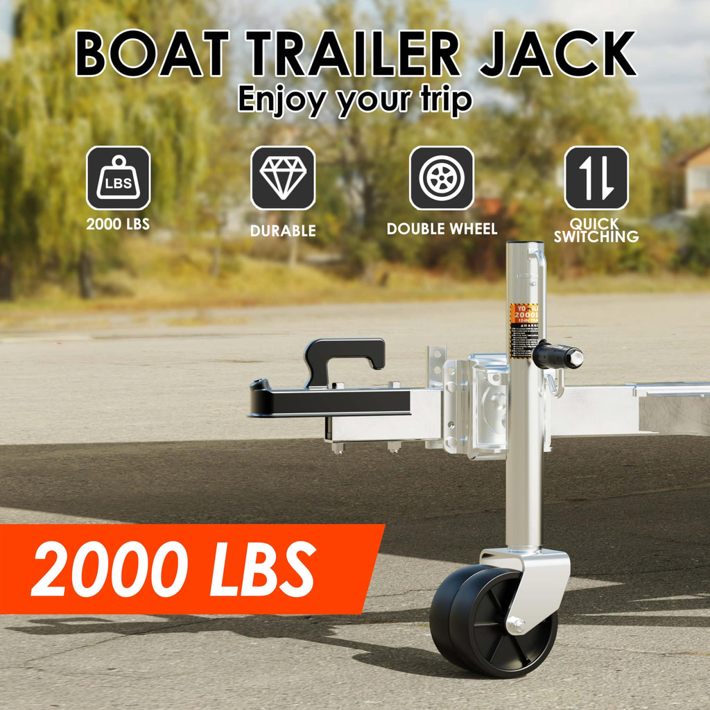 2000 lbs Dual Wheel Trailer Jack O81874