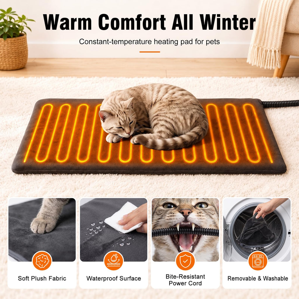 Weatherproof Insulated Heated Cat House with Heating Pad E316