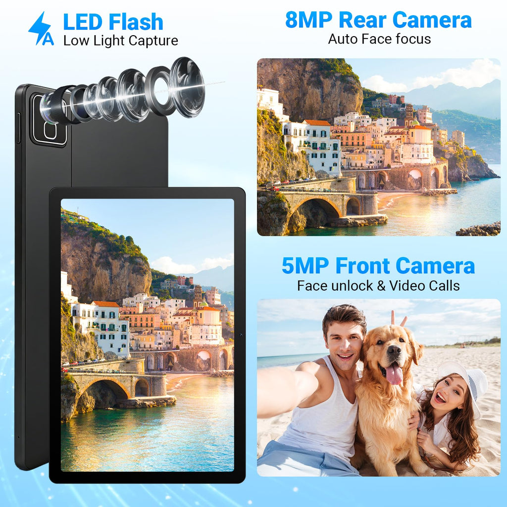 11 Inch 2 in 1 Android 16 Tablet with Keyboard Mouse Pen Case P551