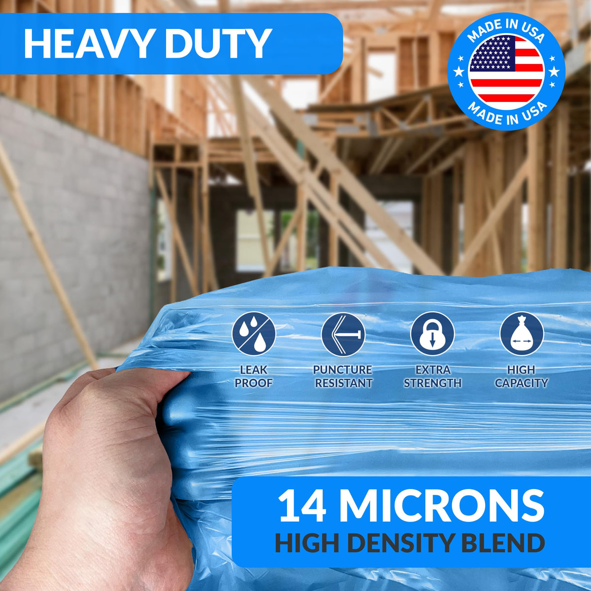 40-45 Gallon Heavy Duty Trash Bags M69199
