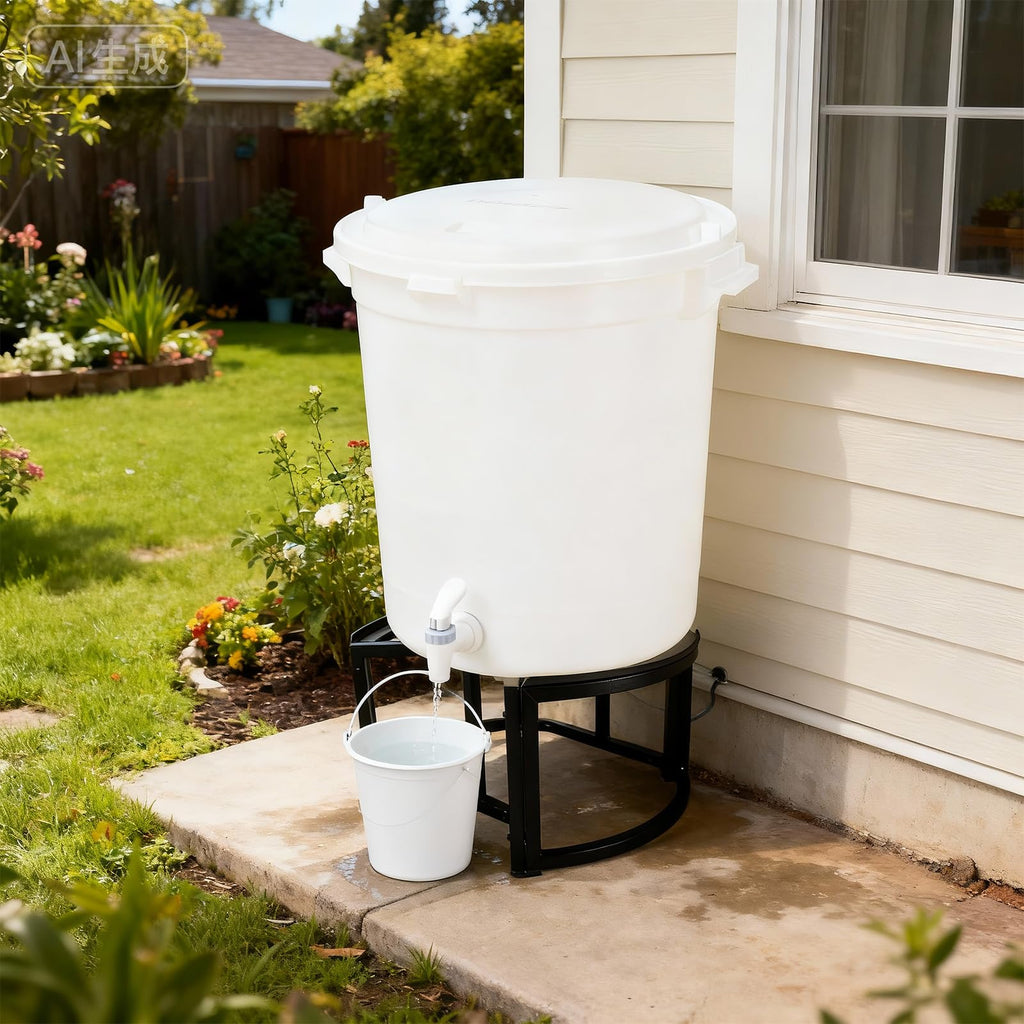 Stainless Steel Rain Barrel Stand for 45/50/55 Gallon Tanks U37106