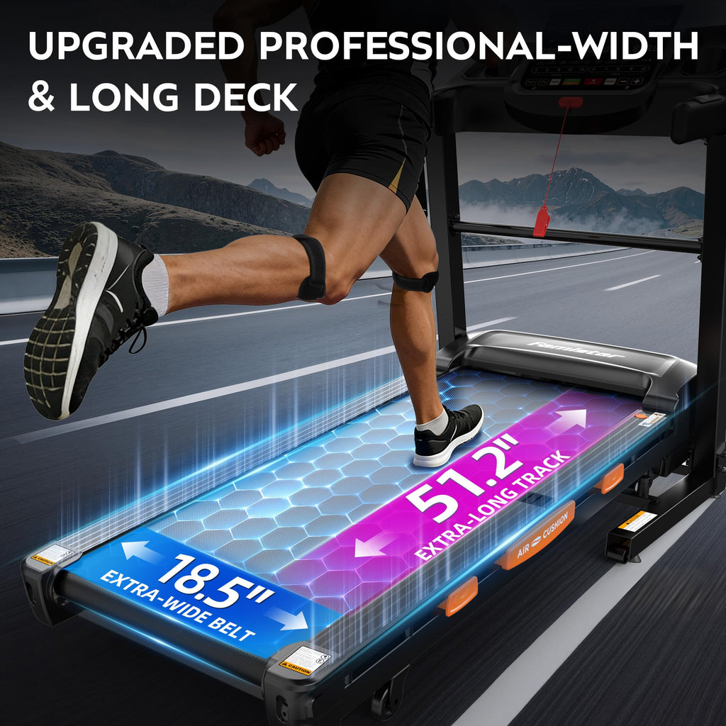 Foldable Treadmill with 18.5" Wide Belt X3345