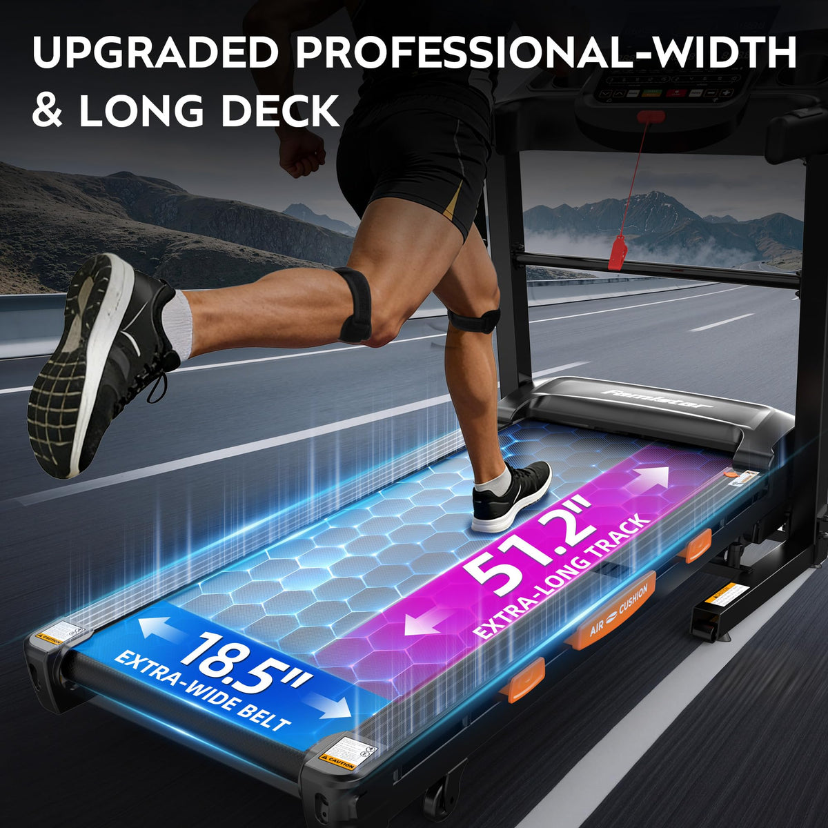 Foldable Treadmill with 18.5" Wide Belt X3345
