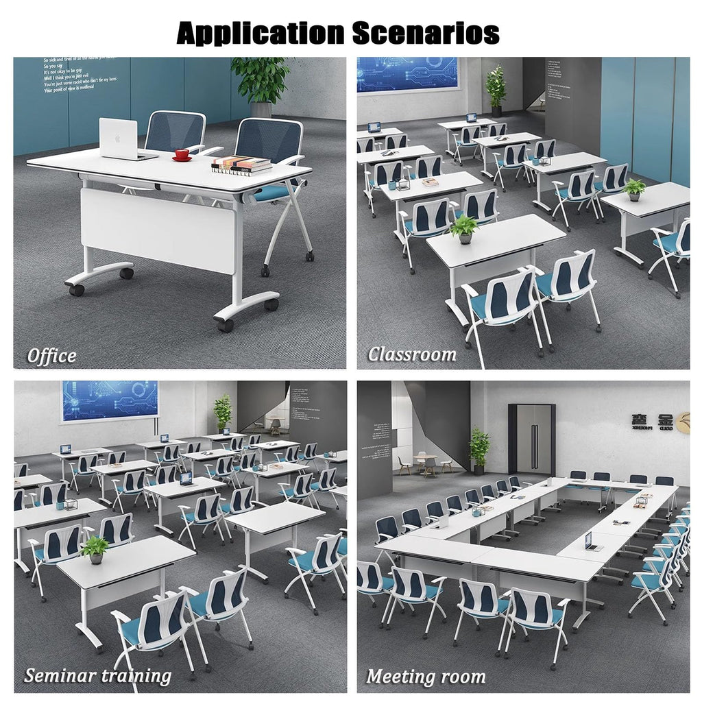 Folding Table with Locking Wheels P259000