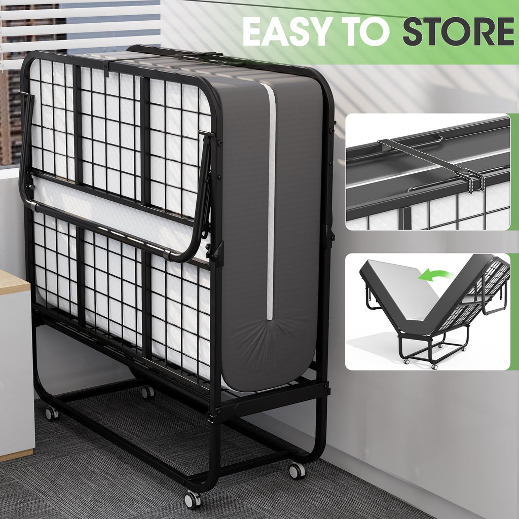 75" × 31" Folding Bed with Mattress I73920