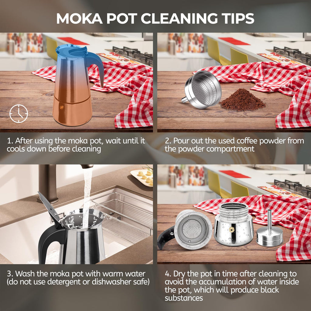 12 Cup Stainless Steel Moka Pot L793136