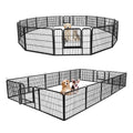 24 Inch 16 Panels Metal Dog Playpen U9624