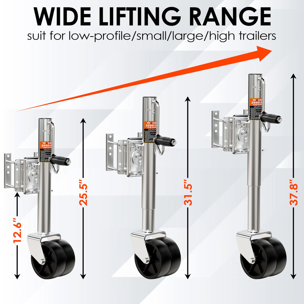 2000 lbs Dual Wheel Trailer Jack O81874
