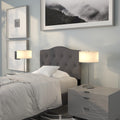 Twin Tufted Fabric Headboard L517