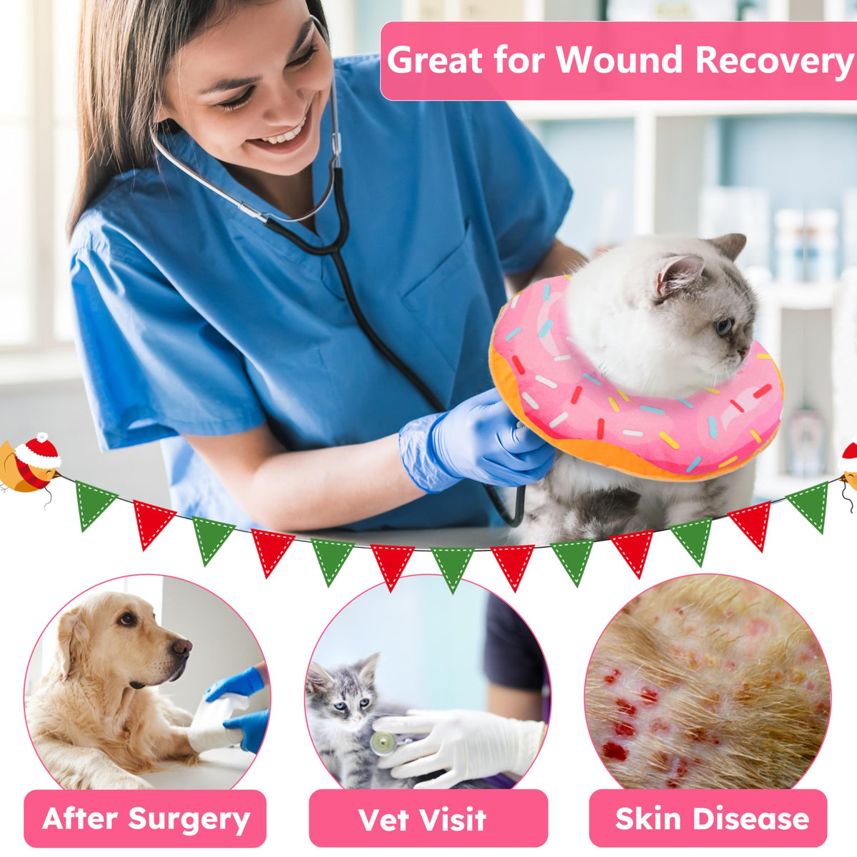 Soft Adjustable Cat Recovery Cone Collar K703024