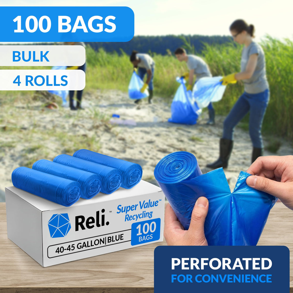 40-45 Gallon Heavy Duty Trash Bags M69199