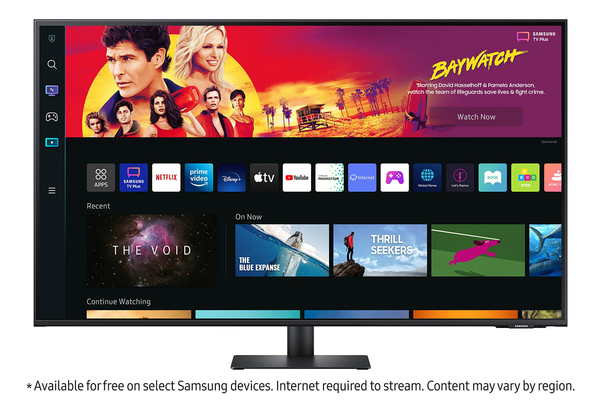 43" 4K UHD Smart Monitor & Streaming TV, Black C27757