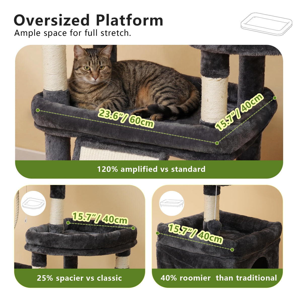 72.4-Inch Anti-Tip Cat Tree S781