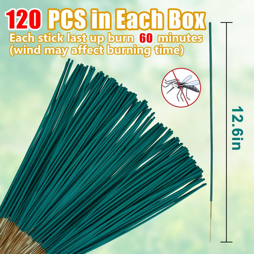 120 Pcs Citronella Oil Incense Sticks V968170
