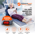 Full Body Massage Mat with Detachable Massage Pillow, 9 Intensity Levels, 9 Massage Modes & 3 Heat Settings F837