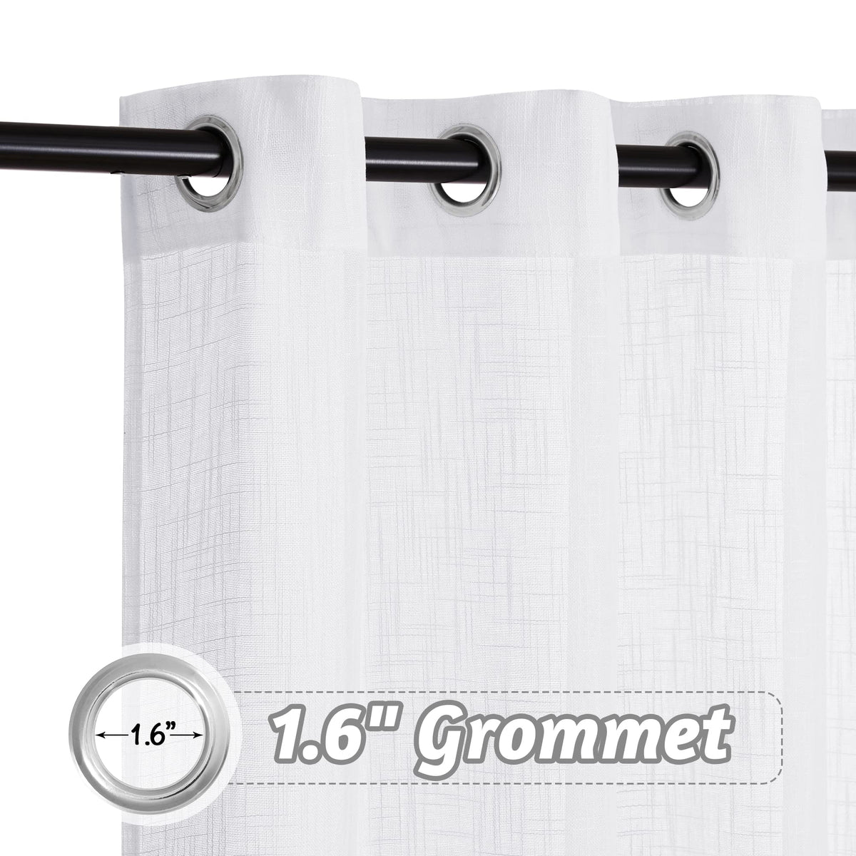 Extra Wide Sheer Curtains L1353
