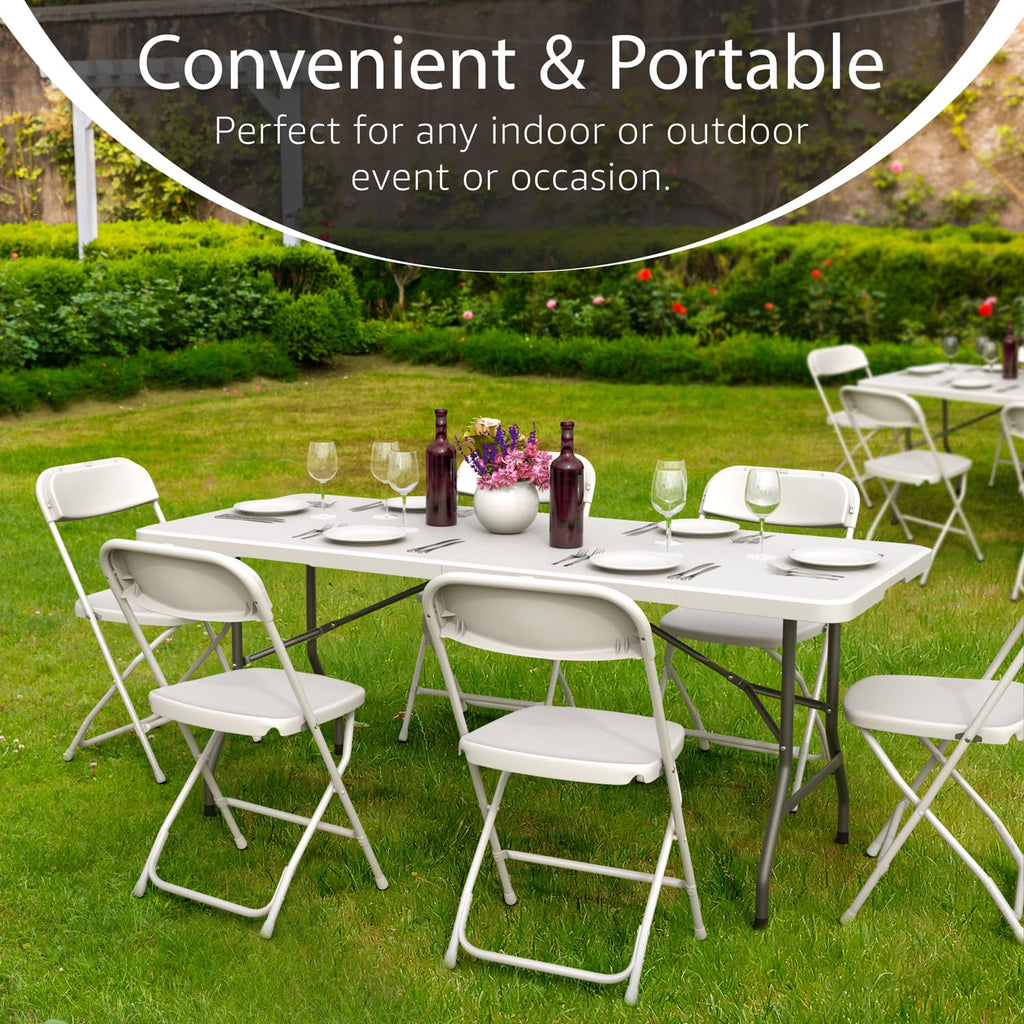 6 Feet Foldable Table with Steel Legs R55617
