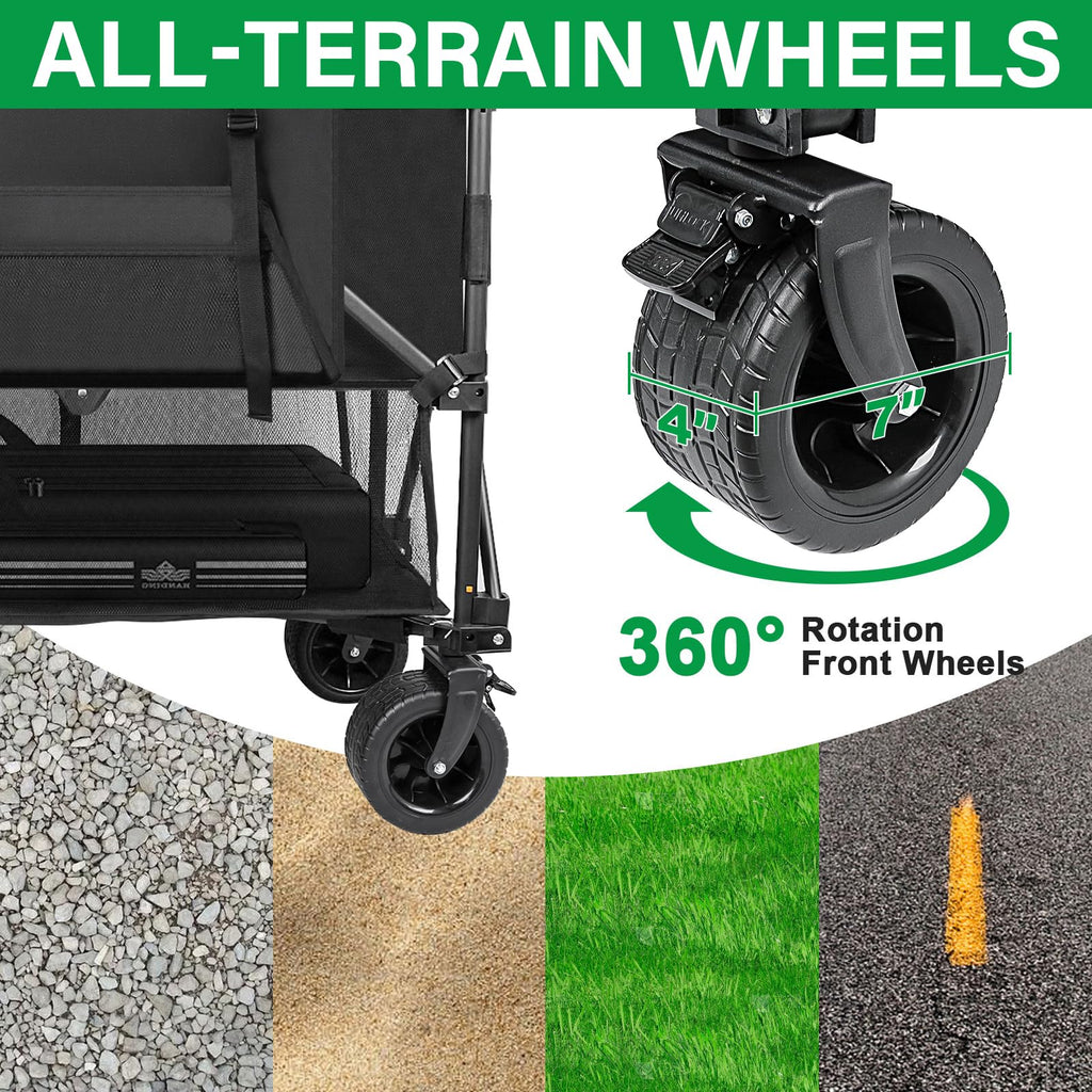 600lb Capacity 400L Collapsible Wagon M351987