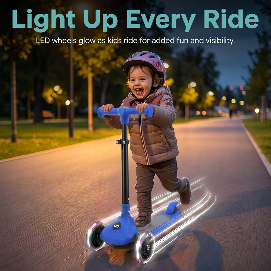 3-Wheel Toddler Scooter with LED Wheels V2290