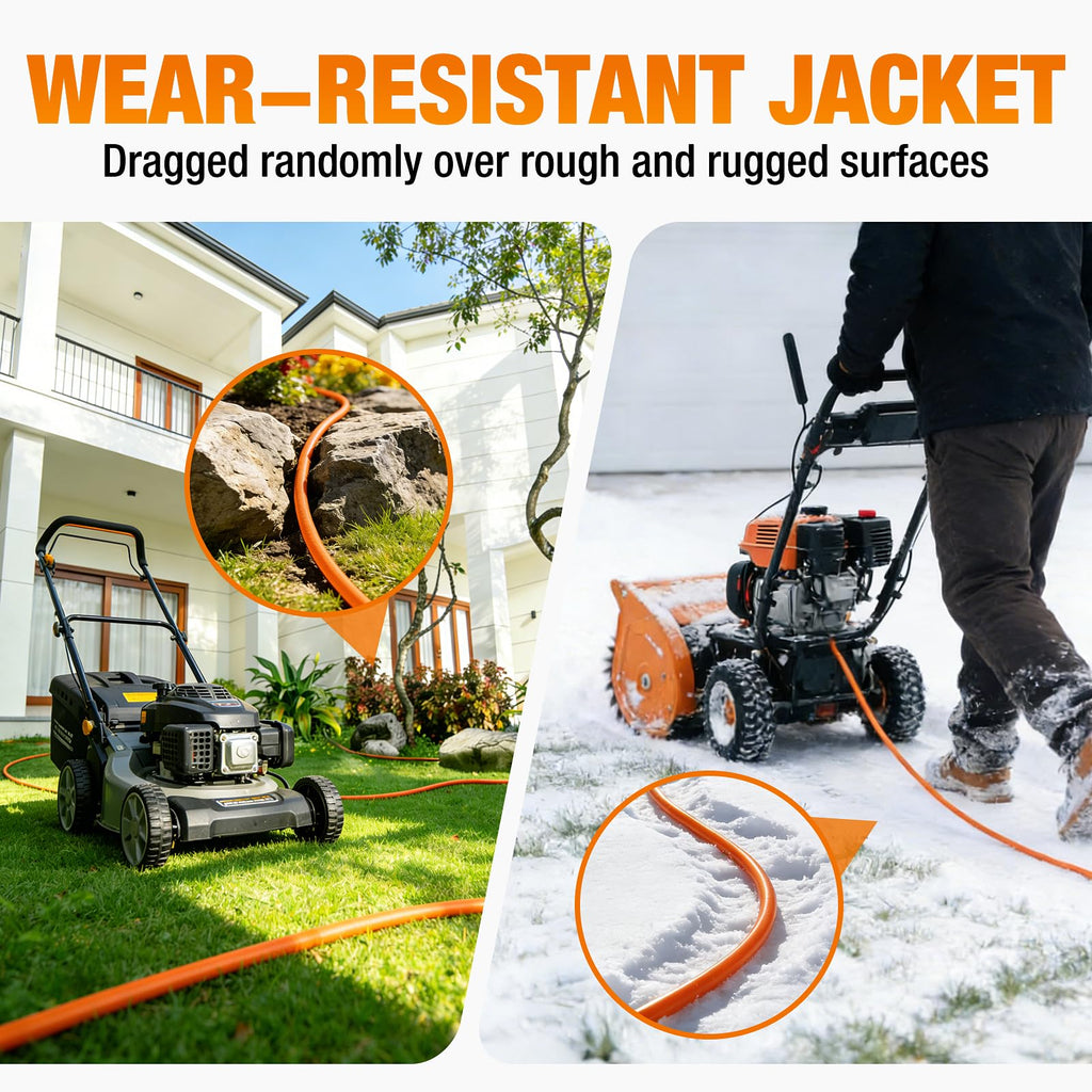 100 FT Heavy Duty Waterproof Outdoor Extension Cord Y653562