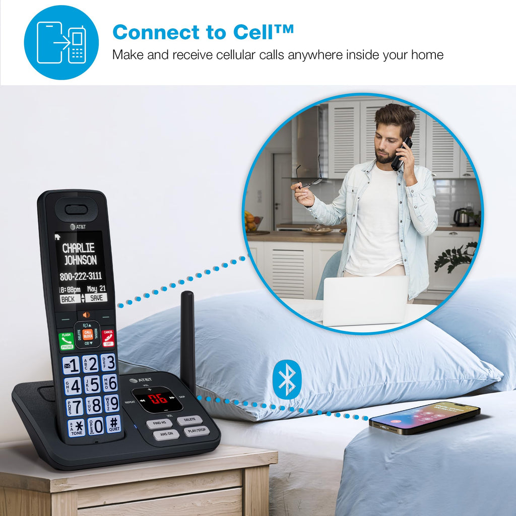 3 Handsets Cordless Phone with Answering System U44313