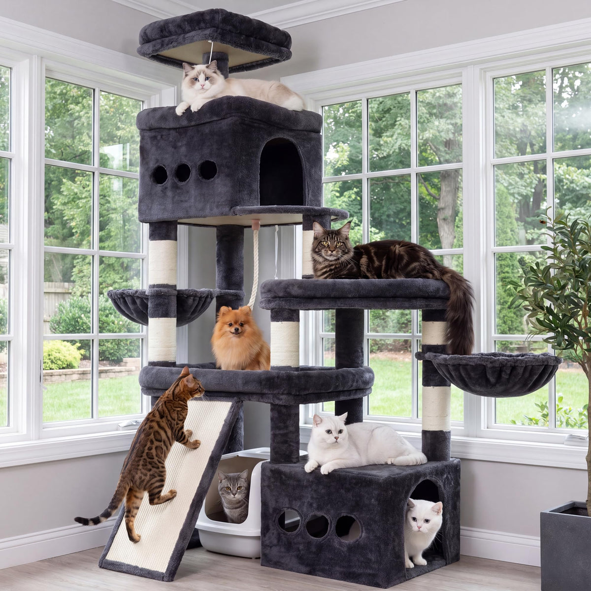 72.4-Inch Anti-Tip Cat Tree S781