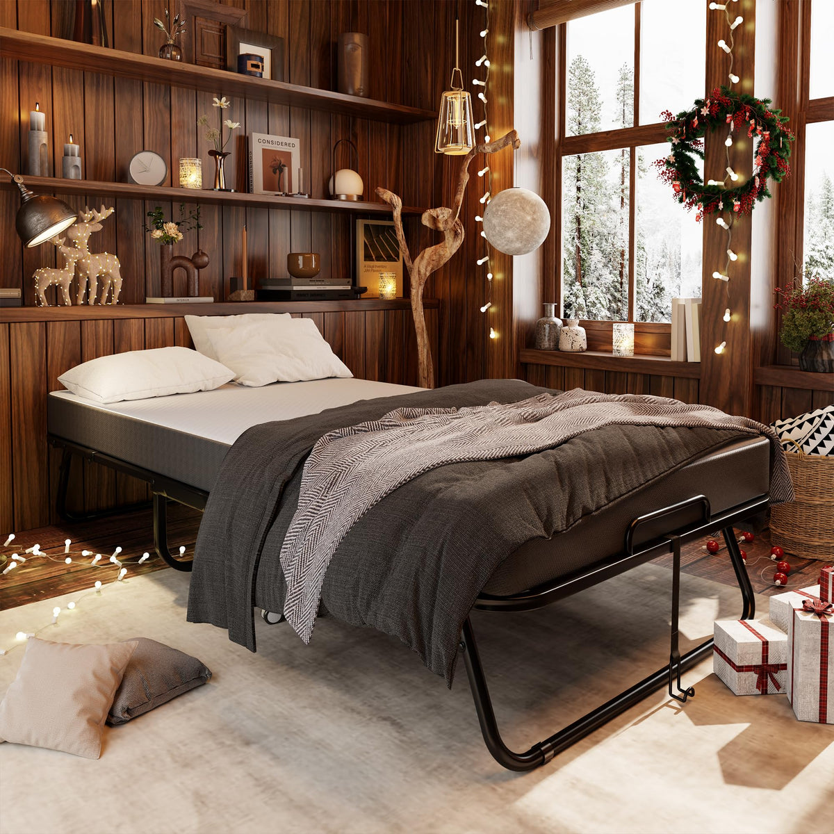 75" × 31" Folding Bed with Mattress I73920