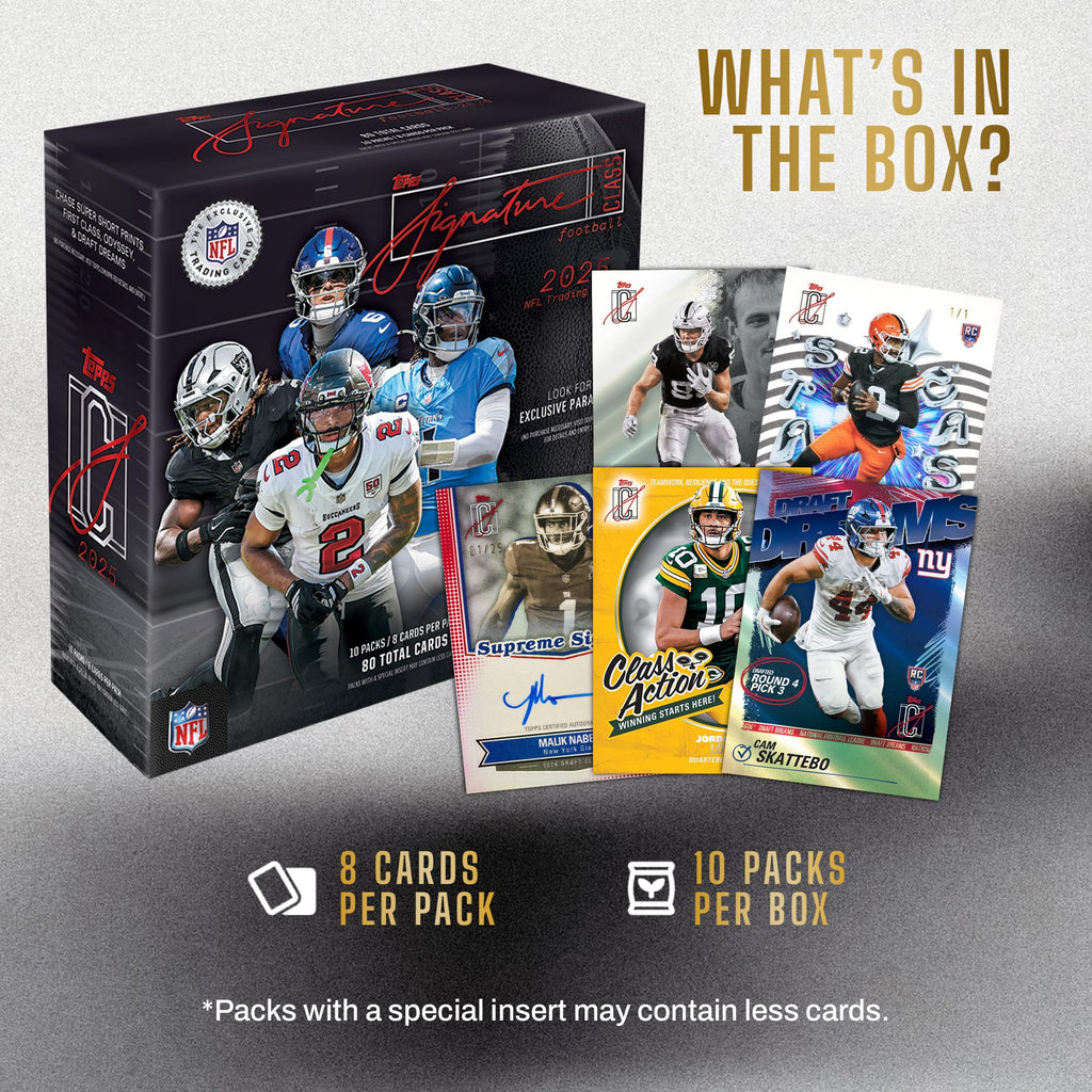 2025 NFL Signature Class Football Mega Box U80945