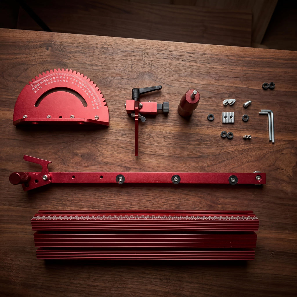 Adjustable Miter Gauge with Aluminum Fence F220