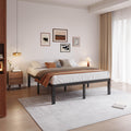 Black 18" Metal Queen Bed Frame O98132