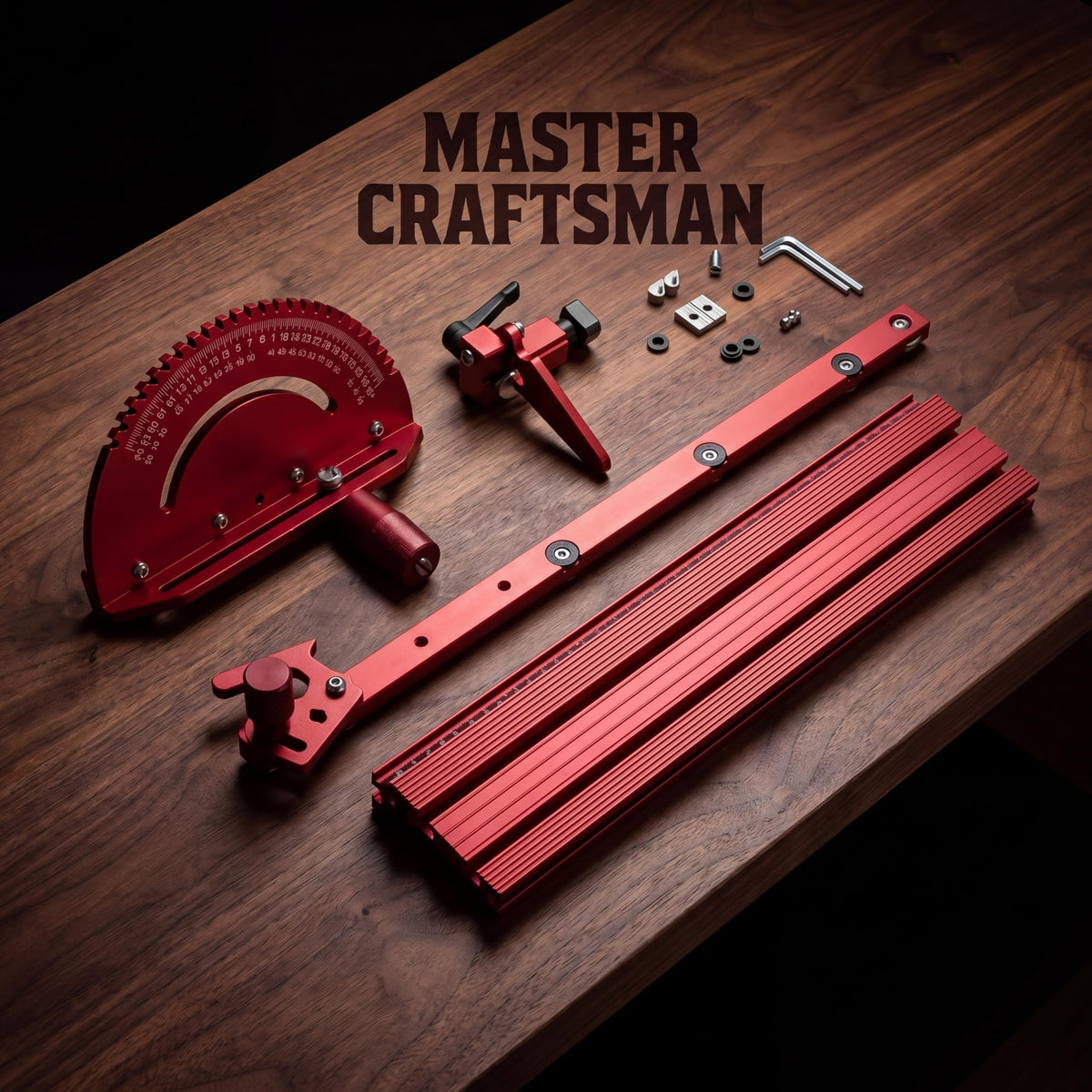 Adjustable Miter Gauge with Aluminum Fence F220