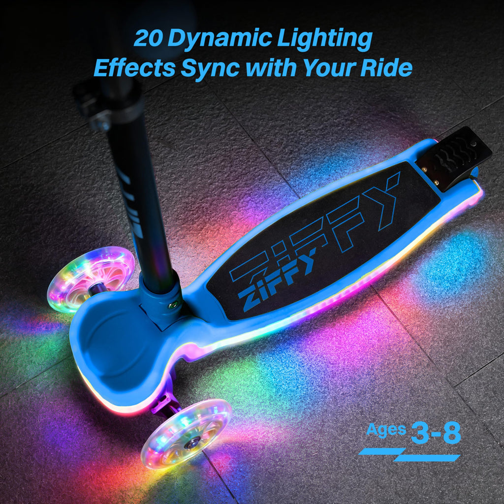 Light-Up 3 Wheel Kids Scooter with LED Lights R914